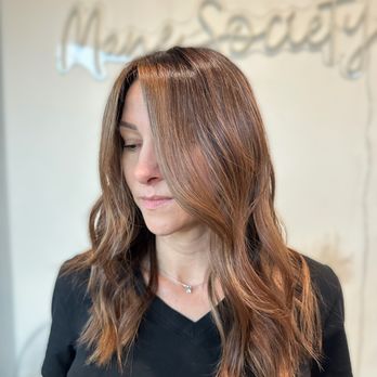 Mane Society Salon - Root + lowlight + mini highlight + gloss. $200-$275 - Hair Salons Near Me - Hollister, California Mane Society Salon - Root + lowlight + mini highlight + gloss. $200-$275 - Hair Salons Near Me - Hollister, California