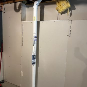TMS Dryer Vent Cleaning - the interior piping for a radon mitigation system - Air Duct Cleaning Near Me - Russell, Massachusetts TMS Dryer Vent Cleaning - the interior piping for a radon mitigation system - Air Duct Cleaning Near Me - Russell, Massachusetts