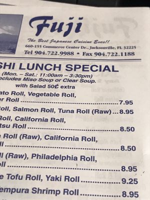 Menu photo 7 Fuji Sushi Jacksonville, FL Menu photo 7 Fuji Sushi Jacksonville, FL