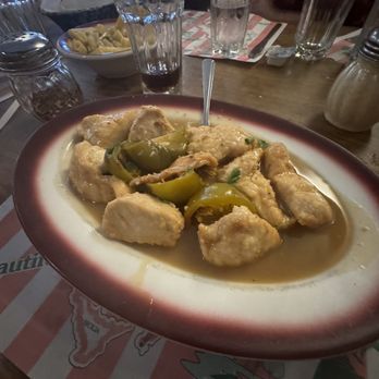 La Manda's Restaurant - Chicken Scarparo (our Specialty) -- not spicy but good - Italian Near Me - White Plains, New York