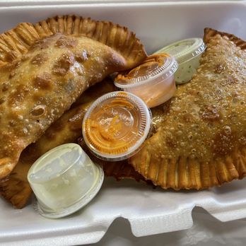 Calle Ocho Cuban Cafecito - Empanadas: Beef, Chorizo, and Guava con Queso ($3.78 - $4.72 ea.) - Coffee & Tea Near Me - Rancho Cucamonga, California Calle Ocho Cuban Cafecito - Empanadas: Beef, Chorizo, and Guava con Queso ($3.78 - $4.72 ea.) - Coffee & Tea Near Me - Rancho Cucamonga, California