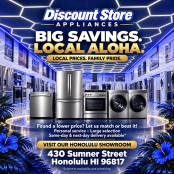 The Discount Store - Appliances Near Me - Honolulu, Hawaii The Discount Store - Appliances Near Me - Honolulu, Hawaii