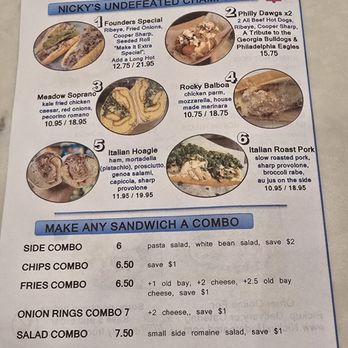 Nicky's Undefeated - Menu - Cheese Shops Near Me - Kennesaw, Georgia Nicky's Undefeated - Menu - Cheese Shops Near Me - Kennesaw, Georgia