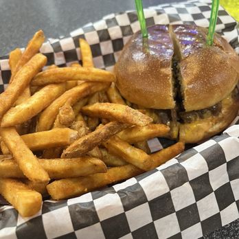 Joy Burgers - 4/5 stars Double smash burger  5/5 stars fresh seasoned fries - Burgers Near Me - Las Vegas, Nevada