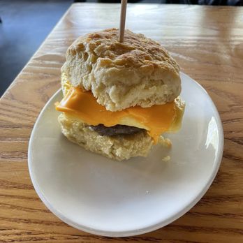 Bomb Biscuit - The S.E.C- Sausage, Egg, Cheese - Breakfast & Brunch Near Me - Atlanta, Georgia