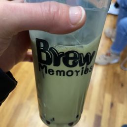 Matcha Strawberry Bubble Tea