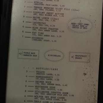 Easy Lover - Menu - Bars Near Me - Brooklyn, New York