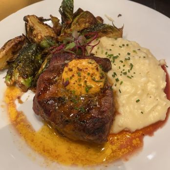 Back Bistro - The Filet Mignon is full of flavor, tender and juicy. - New American Near Me - Folsom, California