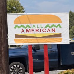All American Family Grill - Sign