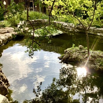 Korea House - Pond Gazebo outside. - Korean Near Me - Austin, Texas