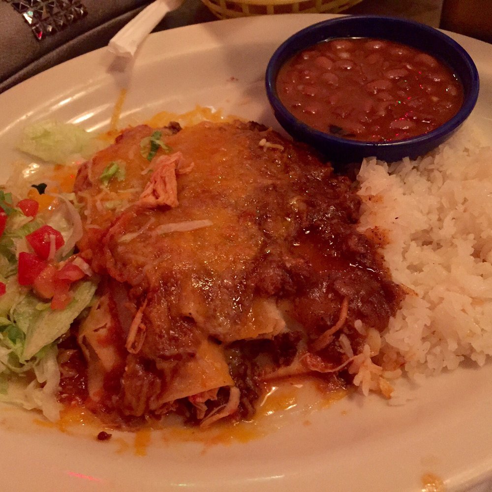 El Paso Cafe - Claudia's platter: chicken and beef enchilada with pork tamal. White rice (at my request instead of mexican rice) and beans. - Mexican Near Me - Arlington, Virginia El Paso Cafe - Claudia's platter: chicken and beef enchilada with pork tamal. White rice (at my request instead of mexican rice) and beans. - Mexican Near Me - Arlington, Virginia