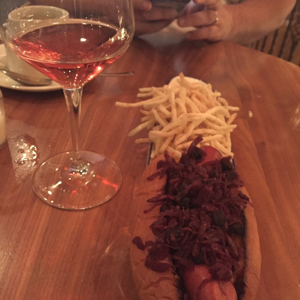 Rubicon - Duck hotdog. Those fries/chips were addicting! - Cocktail Bars Near Me - Harrisburg, Pennsylvania Rubicon - Duck hotdog. Those fries/chips were addicting! - Cocktail Bars Near Me - Harrisburg, Pennsylvania