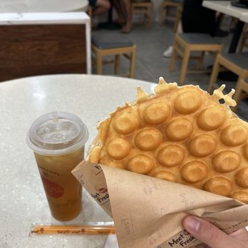 Meet Fresh - Lemon Winter Melon Tea / 冬瓜檸檬茶 and Original Egg Wafflewaffle - Bubble Tea Near Me - Honolulu, Hawaii Meet Fresh - Lemon Winter Melon Tea / 冬瓜檸檬茶 and Original Egg Wafflewaffle - Bubble Tea Near Me - Honolulu, Hawaii
