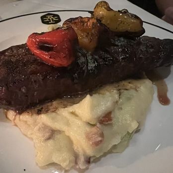 Addams Tavern - Prime New York Strip  Charred Shishito Peppers Whipped Potatoes - New American Near Me - Westfield, New Jersey