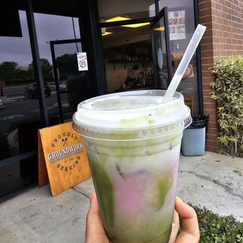 Lagu Cafe - Strawberry Sakura Matcha Latte is a delightful combination of flavors! The sakura milk is so good! - Cafes Near Me - Irvine, California