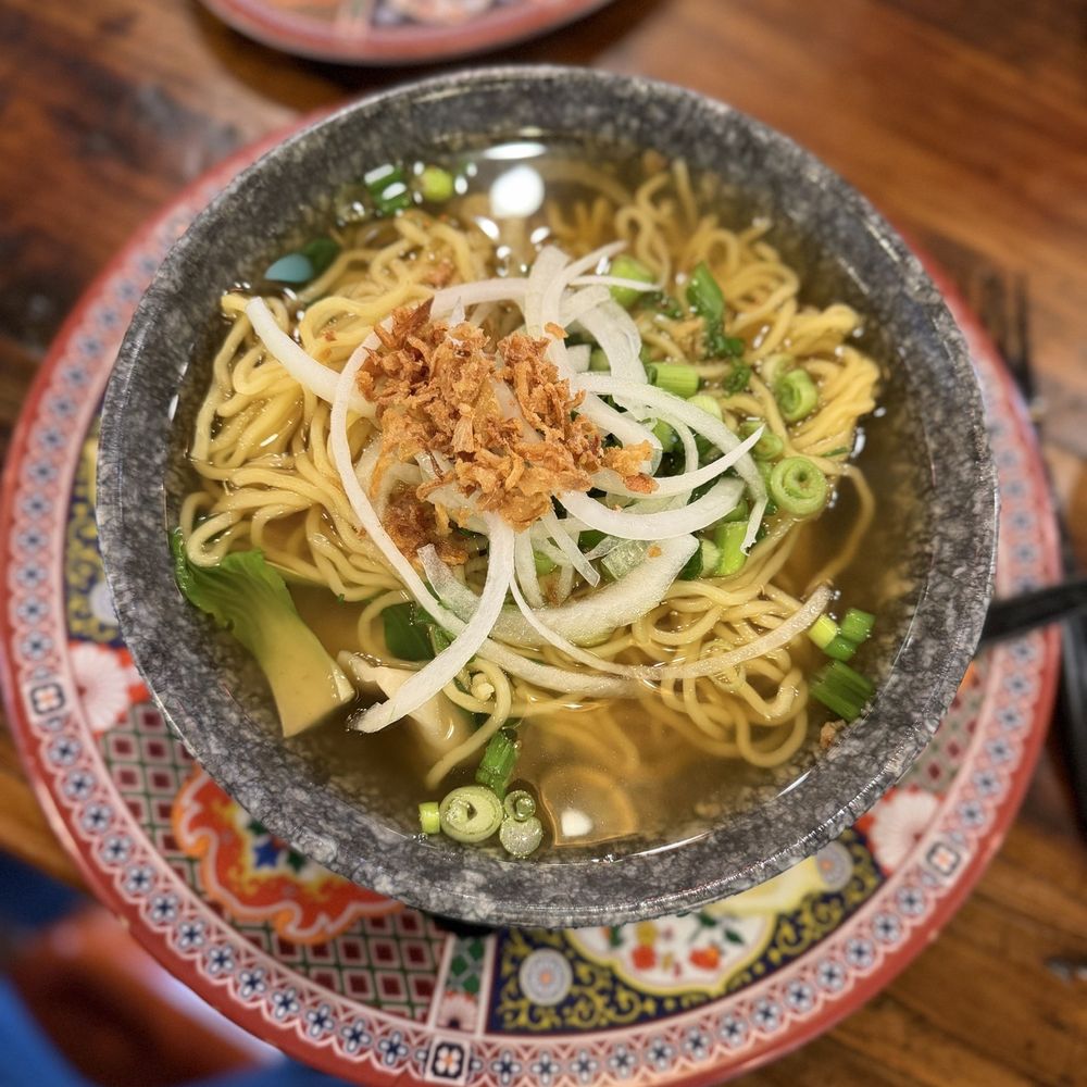 Cris and John - Dumpling Noodles with beef broth...the flavor was incredible - Vietnamese Near Me - Dallas, Texas