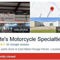 Coyote's Motorcycle Specialties - Prior to confronting the business about scamming my son, this was an active listing. Afterwards, it was disabled.
