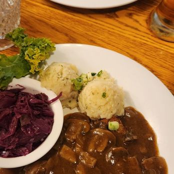 Der Lindenbaum - This Jager Schnitzel and Goulasch will change your life! - German Near Me - Fredericksburg, Texas
