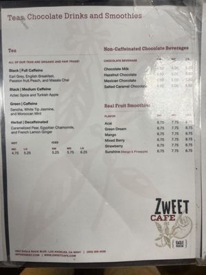 Menu photo 7 Zweet Cafe Los Angeles, CA Menu photo 7 Zweet Cafe Los Angeles, CA