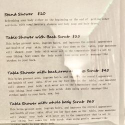 Massage Beauty Star - 9.10.23 add ons