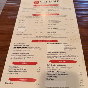 Viet Table - Menu - Vietnamese Near Me - Buckeye, Arizona