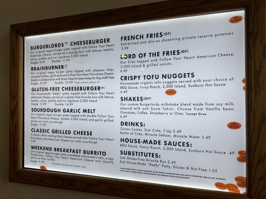 Menu photo 2 Burgerlords - Highland Park Los Angeles, CA