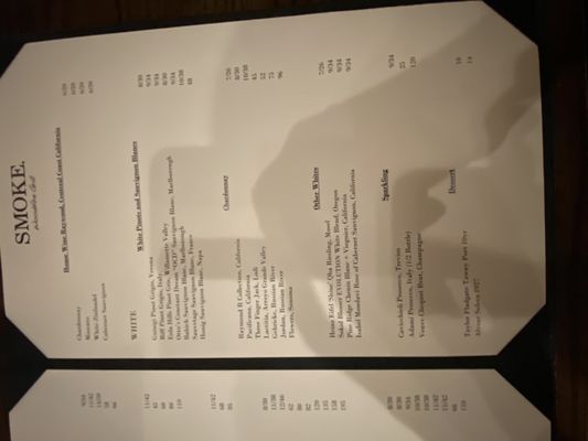 Menu photo 5 Smoke Woodfire Grill Owasso, OK