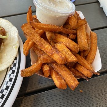 Cool Cat Cafe - Sweet potato fries - American Near Me - Pismo Beach, California Cool Cat Cafe - Sweet potato fries - American Near Me - Pismo Beach, California