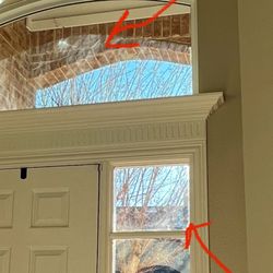 Dallas Windows and Gutter Cleaning - Smeared residue