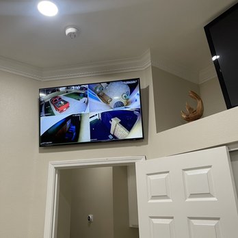 Legit Security Systems - 5 Cameras Installed For A Home In Jurupa Valley! Perfectly Set Up 4K TV In Master Bedroom To Keep An Eye On Your Property At All Times! - Security Systems Near Me Legit Security Systems - 5 Cameras Installed For A Home In Jurupa Valley! Perfectly Set Up 4K TV In Master Bedroom To Keep An Eye On Your Property At All Times! - Security Systems Near Me