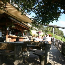 Terrasse Gasthof Bad Siess auf dem Ritten