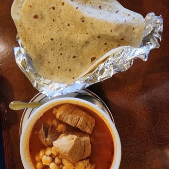 Mitla Cafe - This is the pozole with homemade flour tortillas - Mexican Near Me - San Bernardino, California Mitla Cafe - This is the pozole with homemade flour tortillas - Mexican Near Me - San Bernardino, California