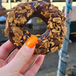 Thyme Machine - Chocolate almond donuts