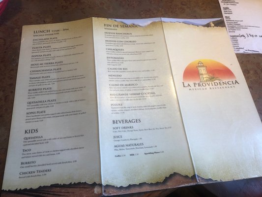 Menu photo 6 La Providencia Mexican Restaurant Gretna, LA