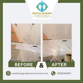 Seattle Upgrade Construction - Installing flooring tile - General Contractors Near Me - Seattle, Washington Seattle Upgrade Construction - Installing flooring tile - General Contractors Near Me - Seattle, Washington