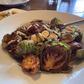 School House Restaurant & Tavern - BRUSSELS SPROUTS candied lardons, medjool dates, blue cheese, almonds, apple cider aioli was DDDDelicious - New American Near Me - Sanger, California School House Restaurant & Tavern - BRUSSELS SPROUTS candied lardons, medjool dates, blue cheese, almonds, apple cider aioli was DDDDelicious - New American Near Me - Sanger, California