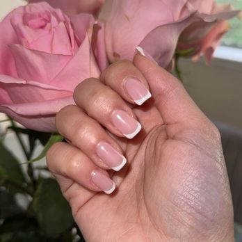 Nails Haven - French tip with chrome by Tien - Nail Salons Near Me - San Jose, California Nails Haven - French tip with chrome by Tien - Nail Salons Near Me - San Jose, California