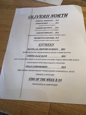 Menu photo 3 Oliverii North Antioch, IL