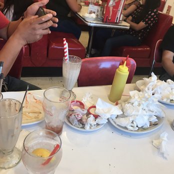 Ruby's Diner - Table was never bussed either - Diners Near Me - Whittier, California