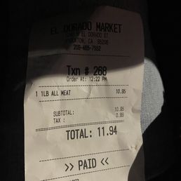 Receipt Receipt
