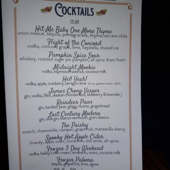 Macondray - Drink menu changes frequently.Always an opportunity to try something new!! - Cocktail Bars Near Me - San Francisco, California