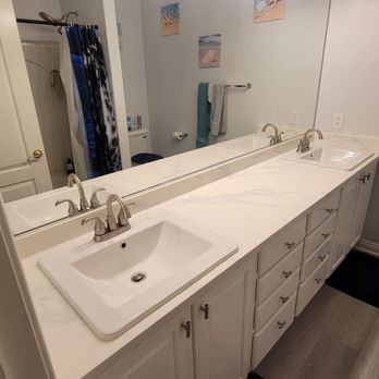 Montano's Granite - 2nd bathroom - Countertop Installation Near Me Montano's Granite - 2nd bathroom - Countertop Installation Near Me