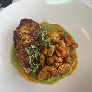 Radish - This was grilled chicken over a guacamole sauce, and sweet potatoes, it was light and delicious and a beautiful dish. A great lunch!!! - Southern Near Me - Long Beach, Mississippi Radish - This was grilled chicken over a guacamole sauce, and sweet potatoes, it was light and delicious and a beautiful dish. A great lunch!!! - Southern Near Me - Long Beach, Mississippi