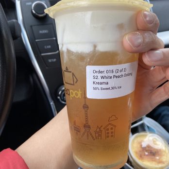 Teapot - White Peach Oolong Kreama - Bubble Tea Near Me - Pleasant Hill, California Teapot - White Peach Oolong Kreama - Bubble Tea Near Me - Pleasant Hill, California
