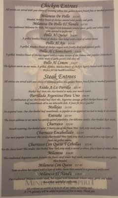 Menu photo 6 El Nandu Restaurant Chicago, IL