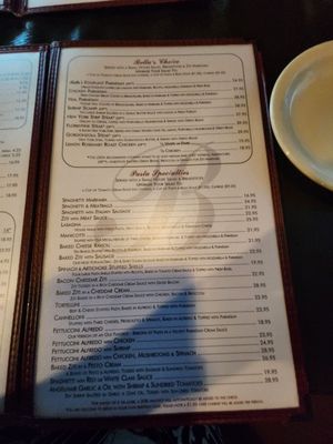Menu photo 2 Bella's Italian Cafe Savannah, GA Menu photo 2 Bella's Italian Cafe Savannah, GA