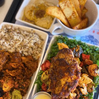 Vessel Kitchen - Pulled Pork Plate & Custom Salad with chicken - New American Near Me - Midvale, Utah Vessel Kitchen - Pulled Pork Plate & Custom Salad with chicken - New American Near Me - Midvale, Utah