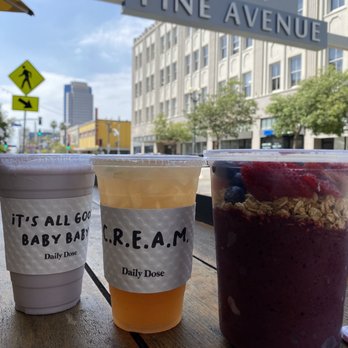 Coffee Station - L to R: Melt with you, You had me at Aloe, and a berry açaí bowl - Coffee & Tea Near Me - Long Beach, California Coffee Station - L to R: Melt with you, You had me at Aloe, and a berry açaí bowl - Coffee & Tea Near Me - Long Beach, California