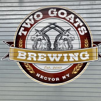 Two Goats Brewing - Sign - Breweries Near Me - Hector, New York