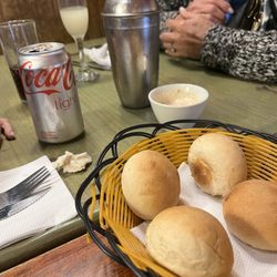 La Flor de Chile - Warm bread, pisco sour with more in the shaker
